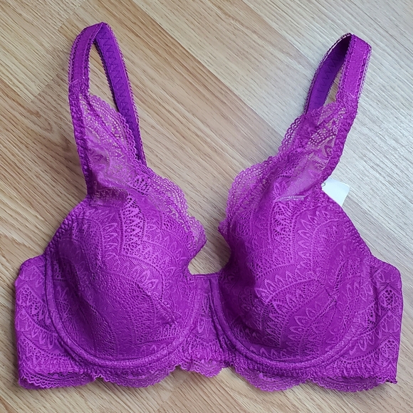 NWT Simone Perele karma spacer convertible underwire bra bougainvillea lace - Picture 3 of 14